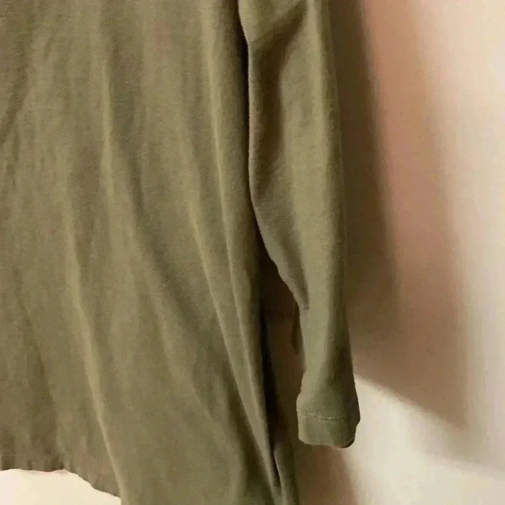 Woman Within Mock Turtleneck Holly Berry & Hunter Green‎ 2X  Pullover Blouse